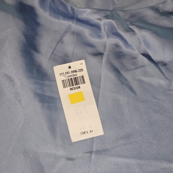 Abercrombie & Fitch Light Blue Slip Mini Dress Size Medium - Picture 3 of 3